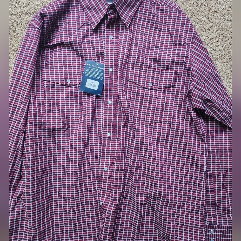 Wrangler Snap Shirt Xl New Tags Nwt